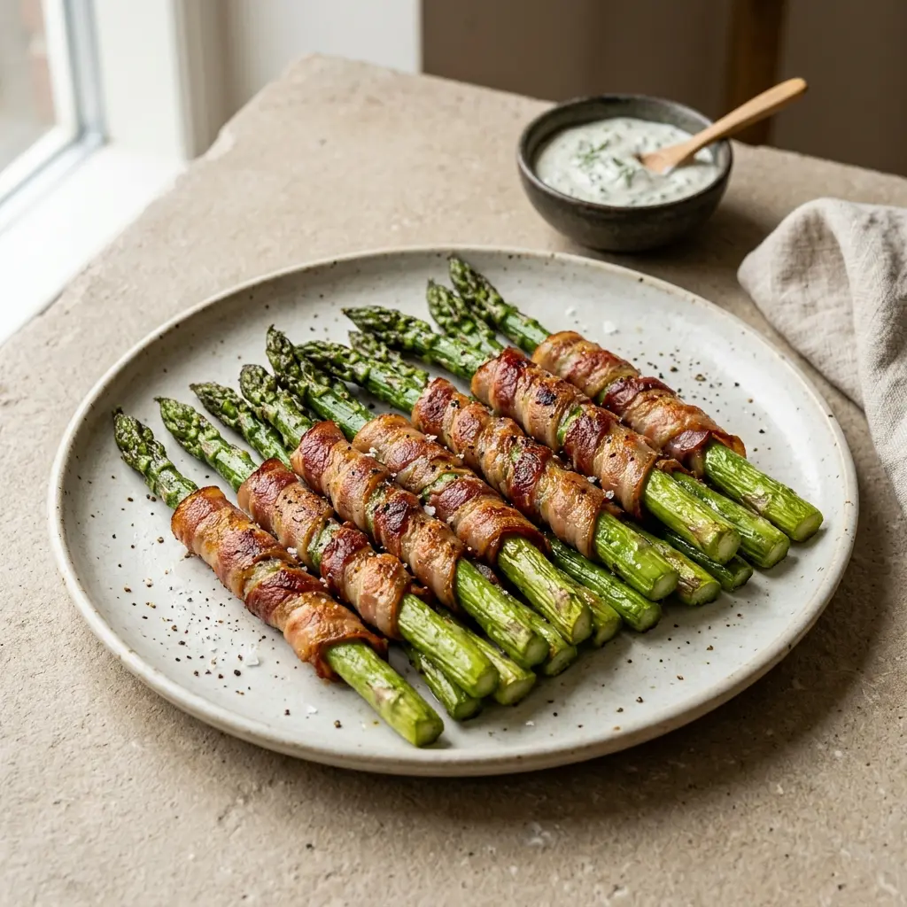 Foto del piatto pronto: Asparagi avvolti nel bacon
