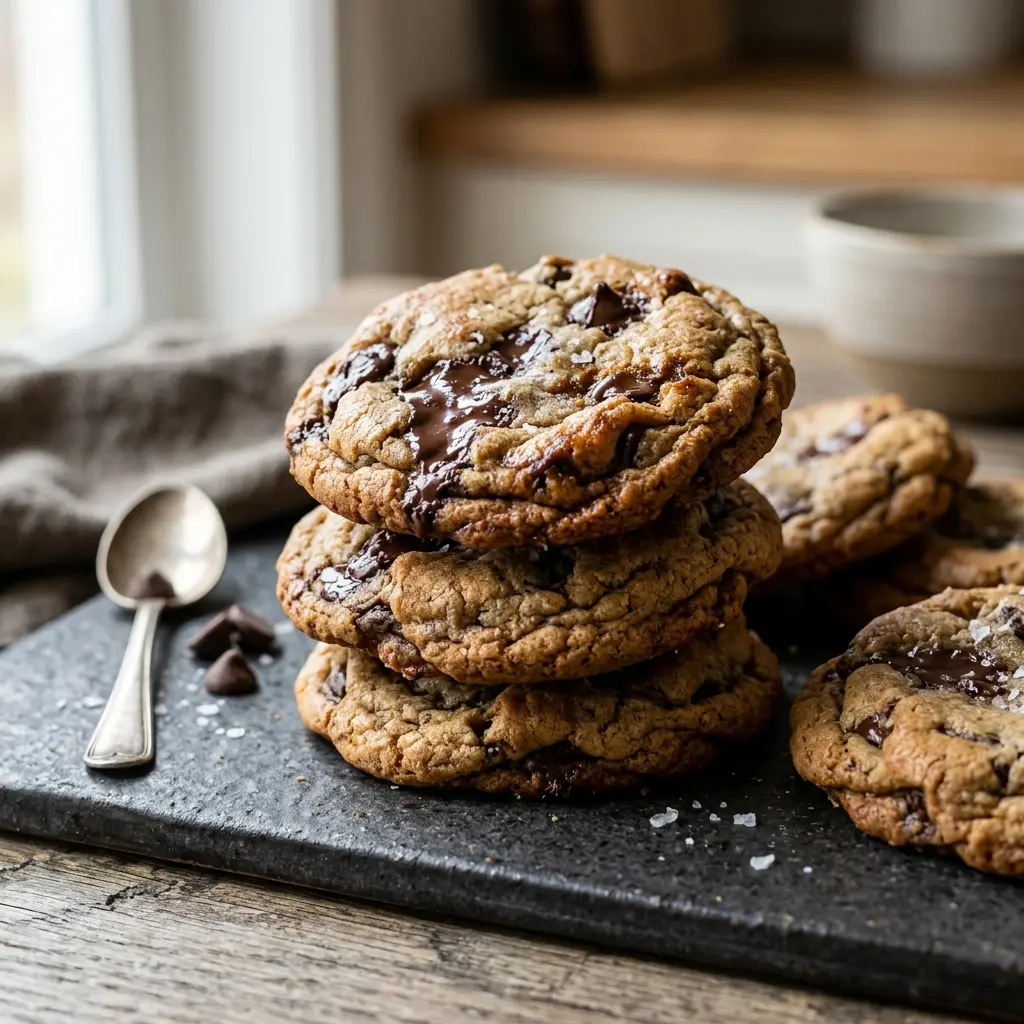 Foto del dessert pronto: Biscotti con gocce di cioccolato