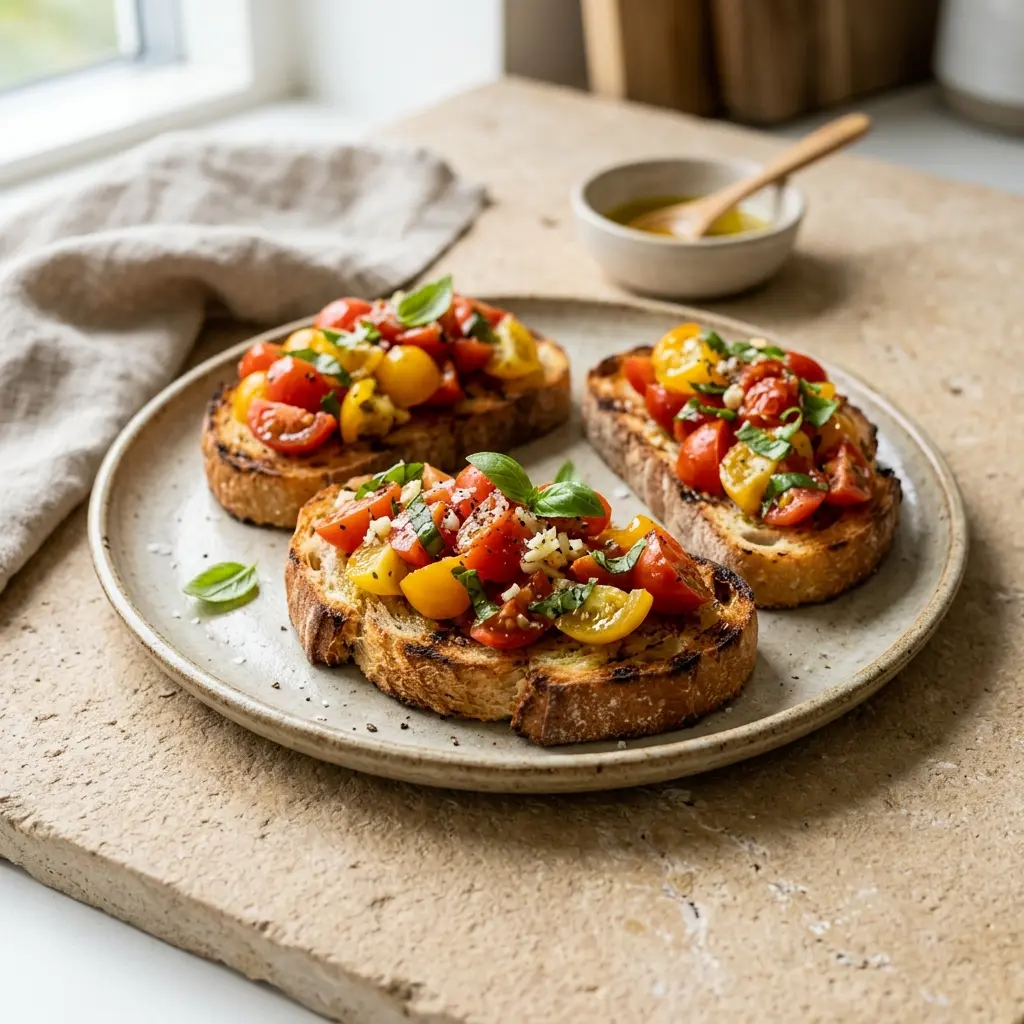 Foto del piatto pronto: Bruschetta al pomodoro