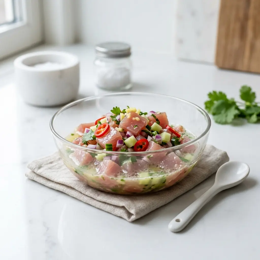 Foto del piatto pronto: Ceviche di tonno