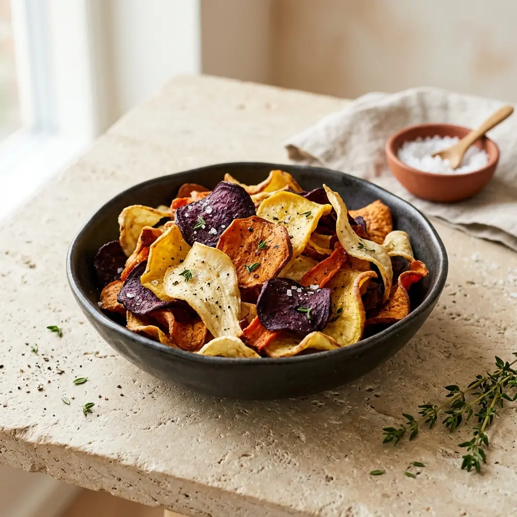 Foto del piatto pronto: Chips di radici