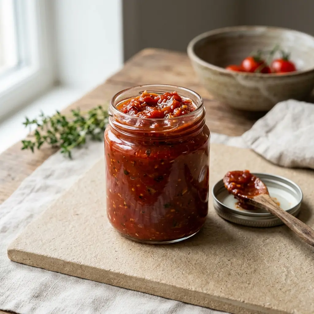 Foto della salsa, del dressing o del condimento: Chutney di pomodoro