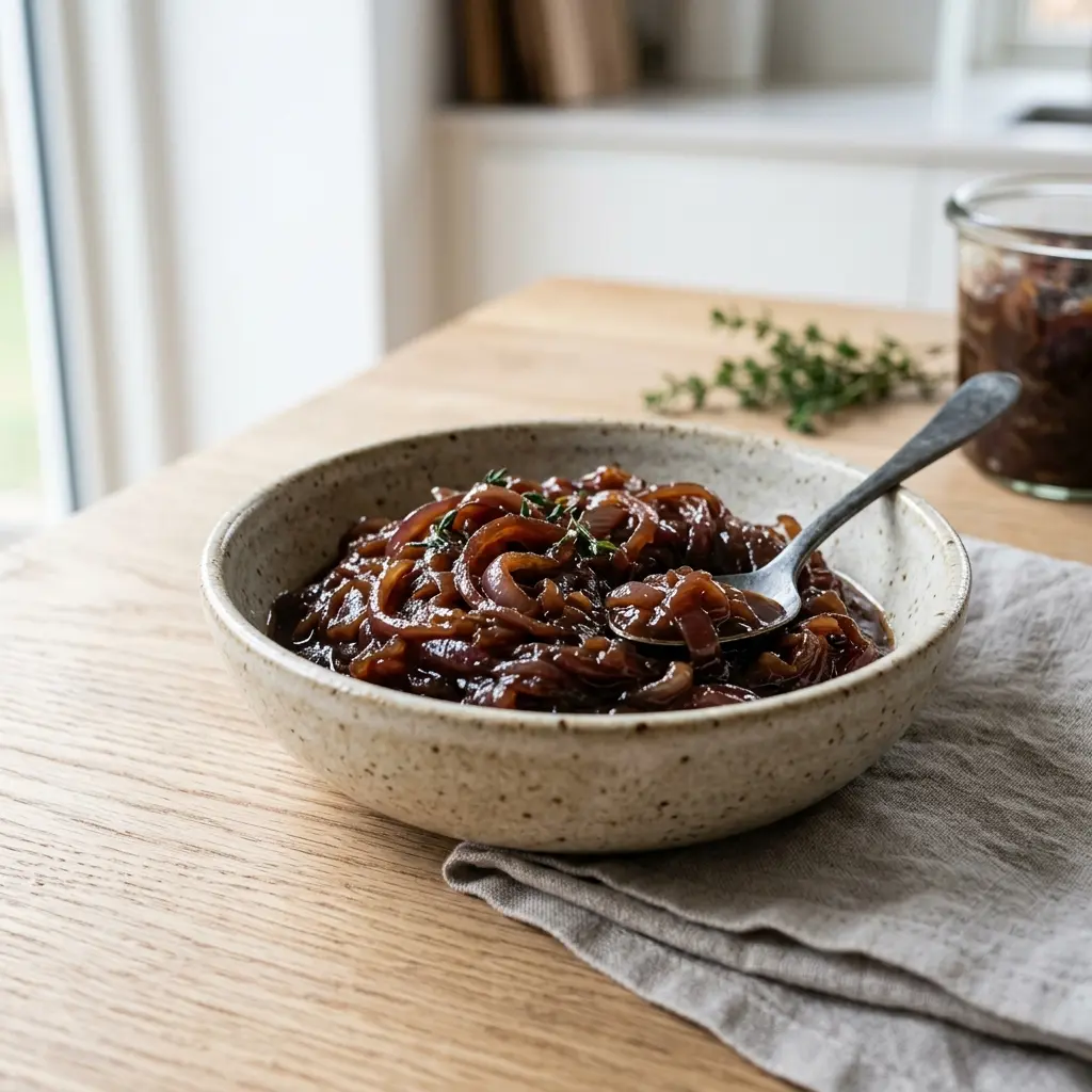 Foto della salsa, del dressing o del condimento: Composta di cipolle