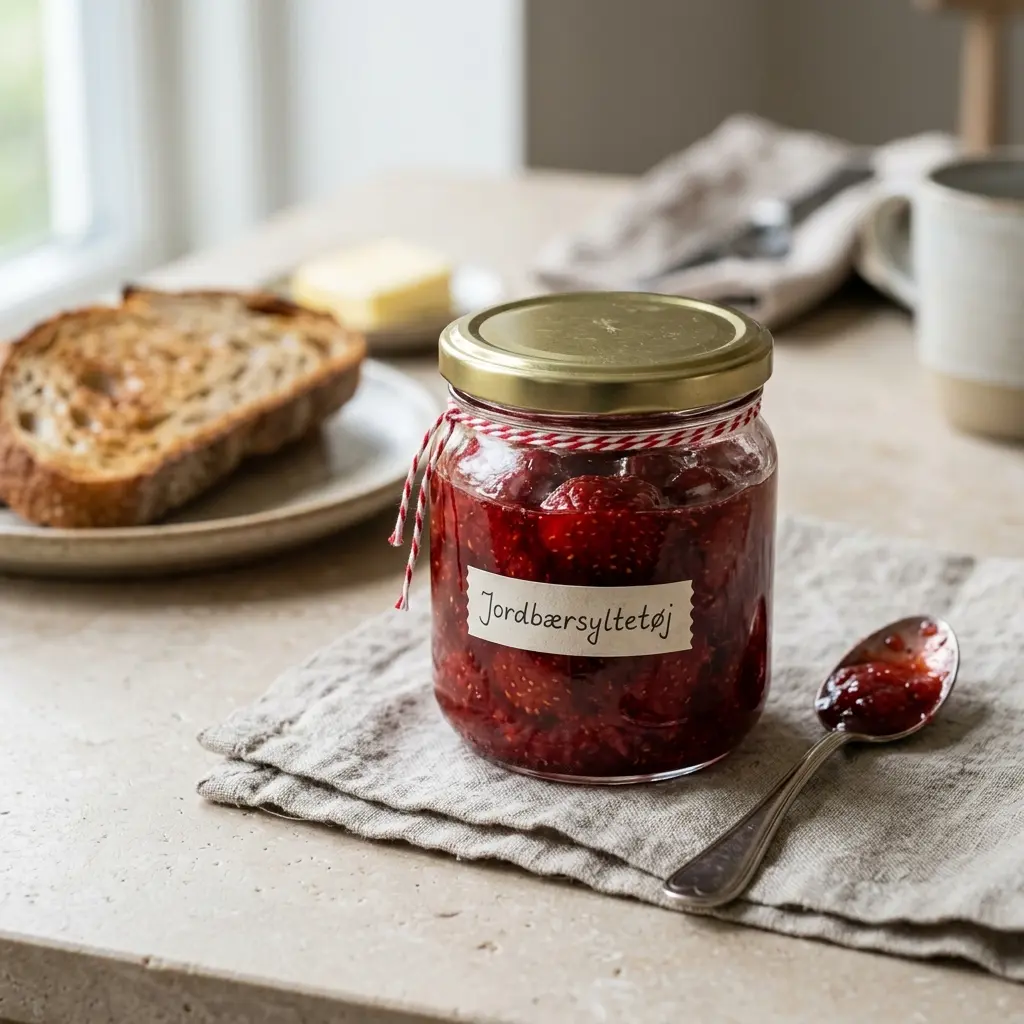 Foto della salsa, del dressing o del condimento: Confettura di fragole