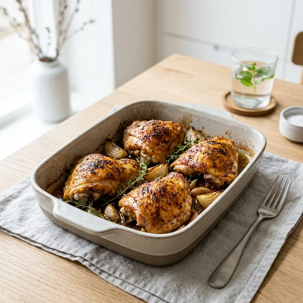 Foto del piatto pronto: Cosce di pollo al forno