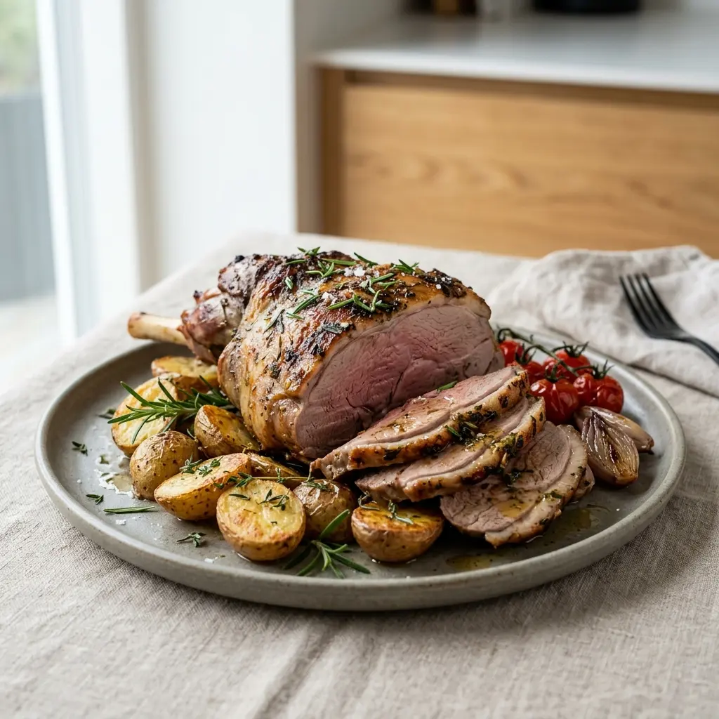 Foto del piatto pronto: Cosciotto d'agnello marinato