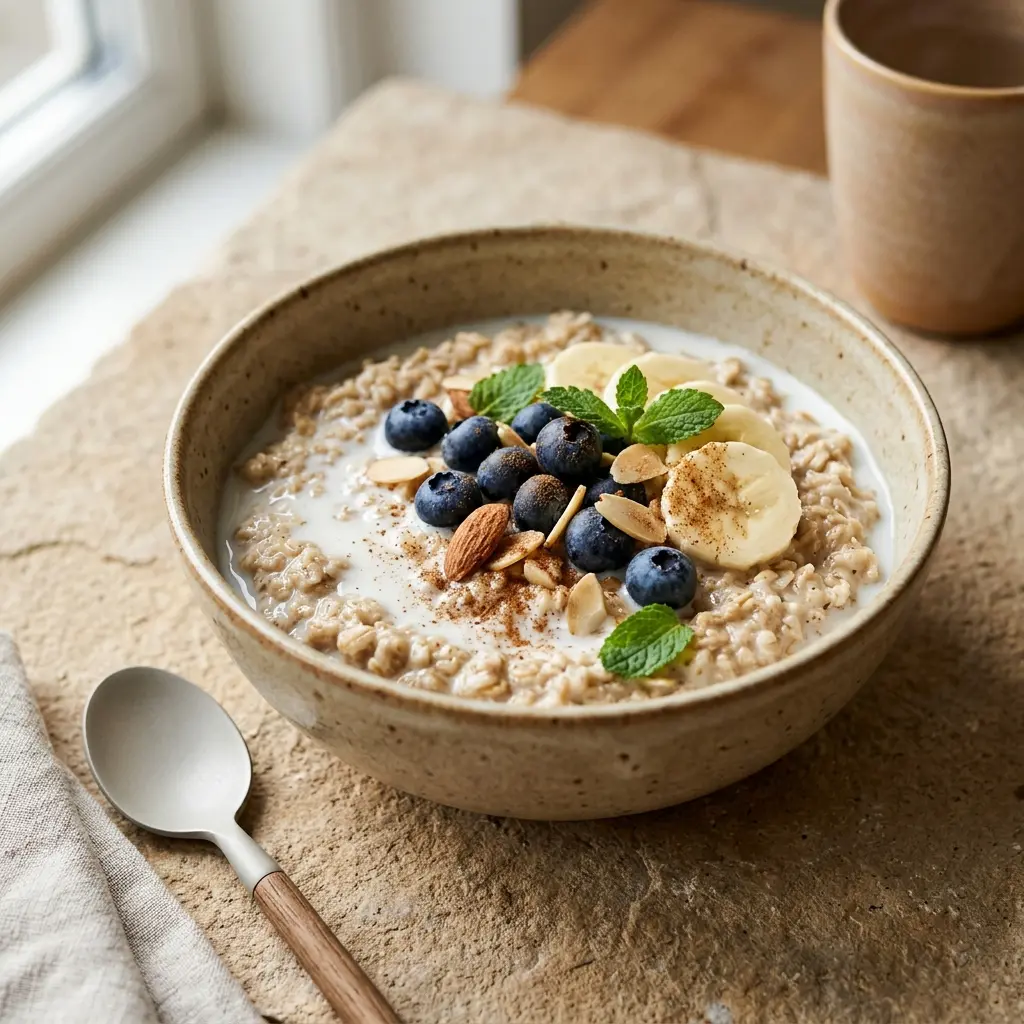 Foto della bevanda pronta: Fiocchi d'avena con latte