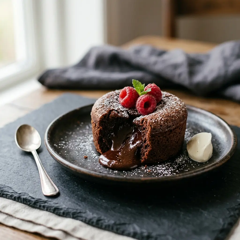 Foto del piatto pronto: Fondant al cioccolato