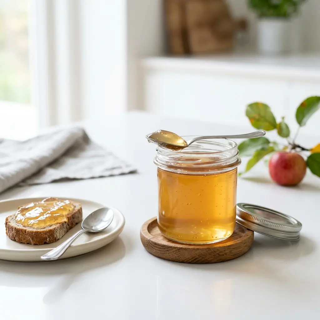 Foto della salsa, del dressing o del condimento: Gelatina di mele