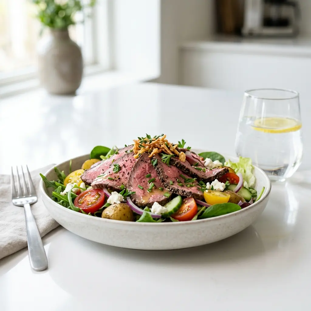 Foto dell'insalata pronta: Insalata con roast beef