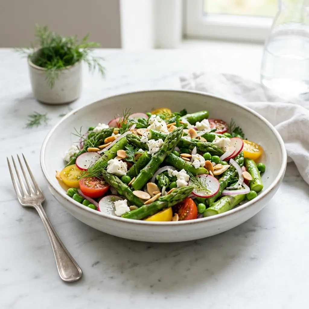 Foto dell'insalata pronta: Insalata di asparagi