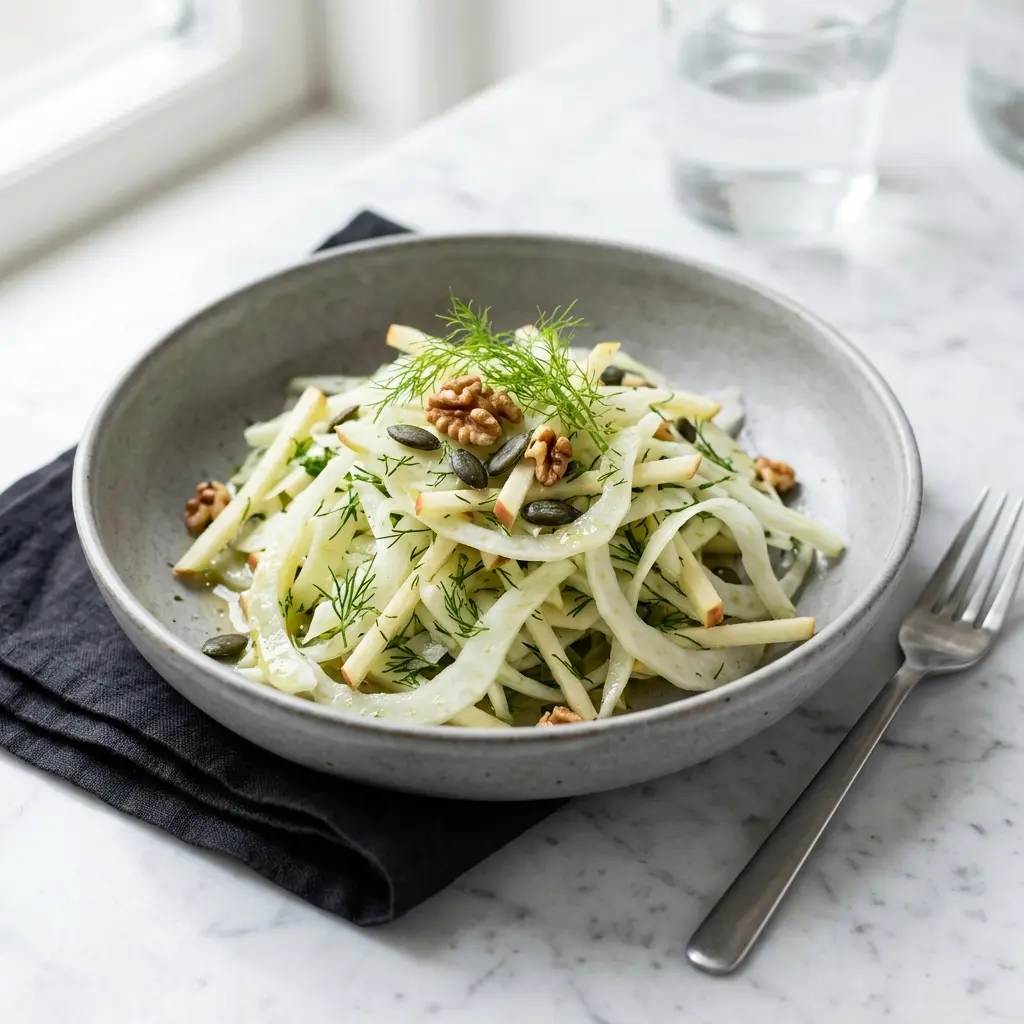 Foto dell'insalata pronta: Insalata di finocchi