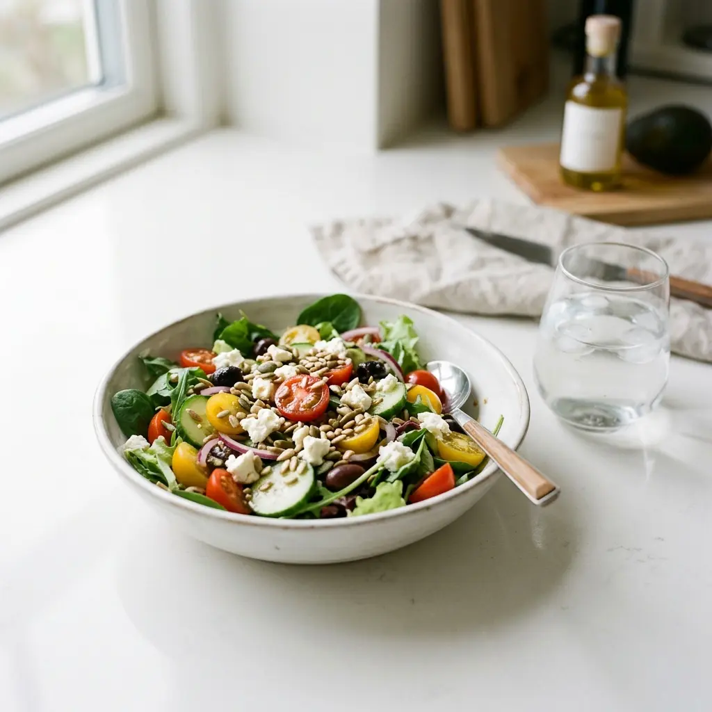 Foto dell'insalata pronta: Insalata mista