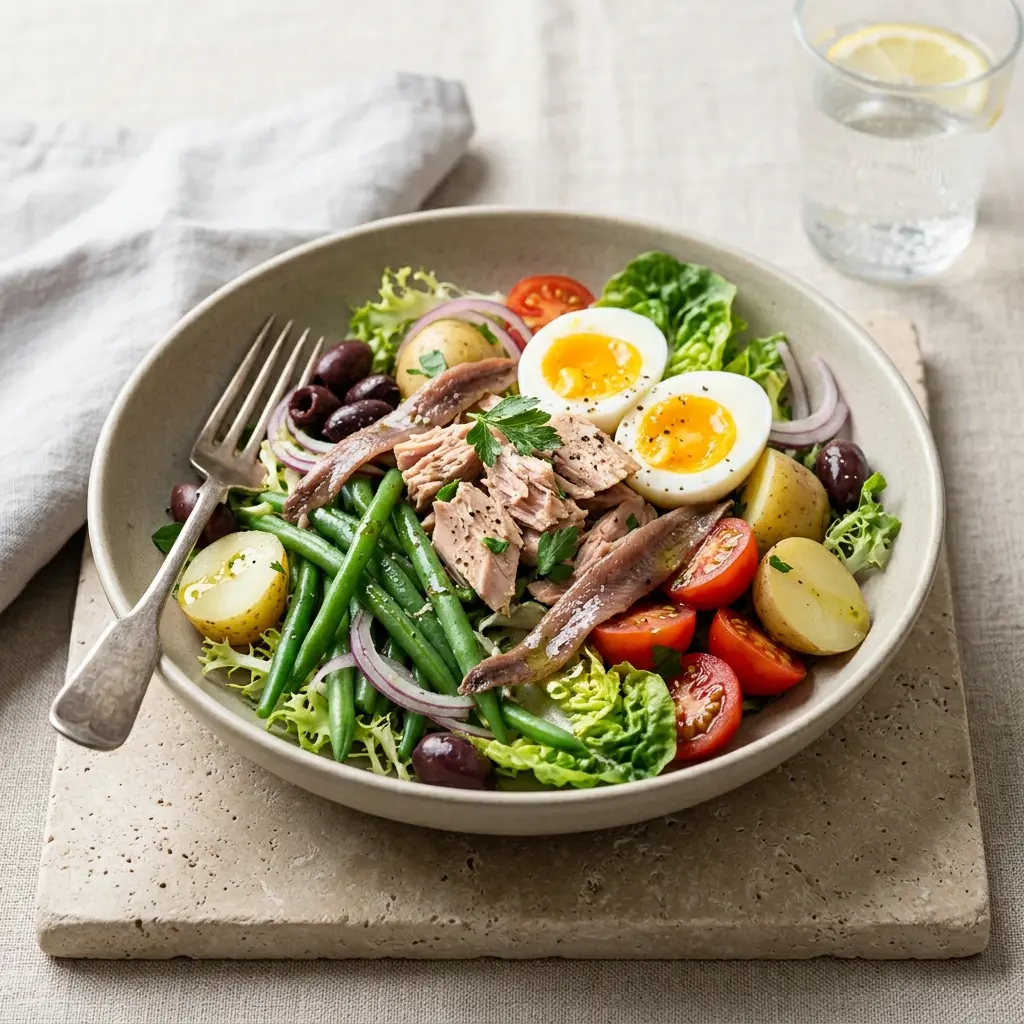 Foto dell'insalata pronta: Insalata nizzarda