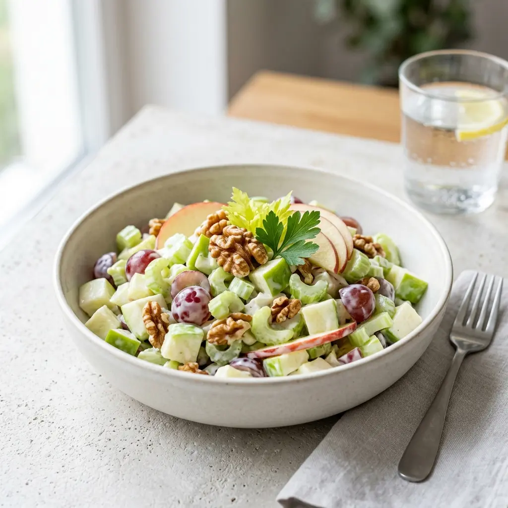 Foto dell'insalata pronta: Insalata Waldorf