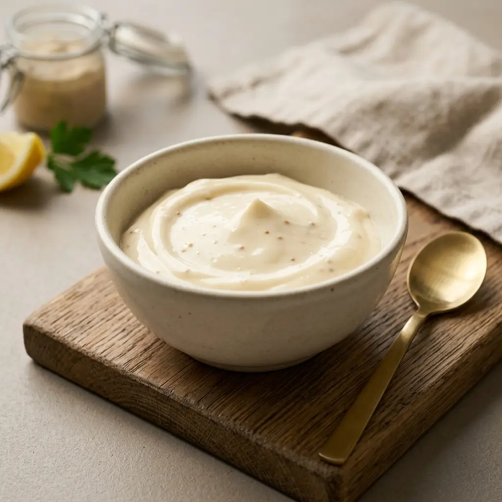 Foto della salsa, del dressing o del condimento: Maionese fatta in casa