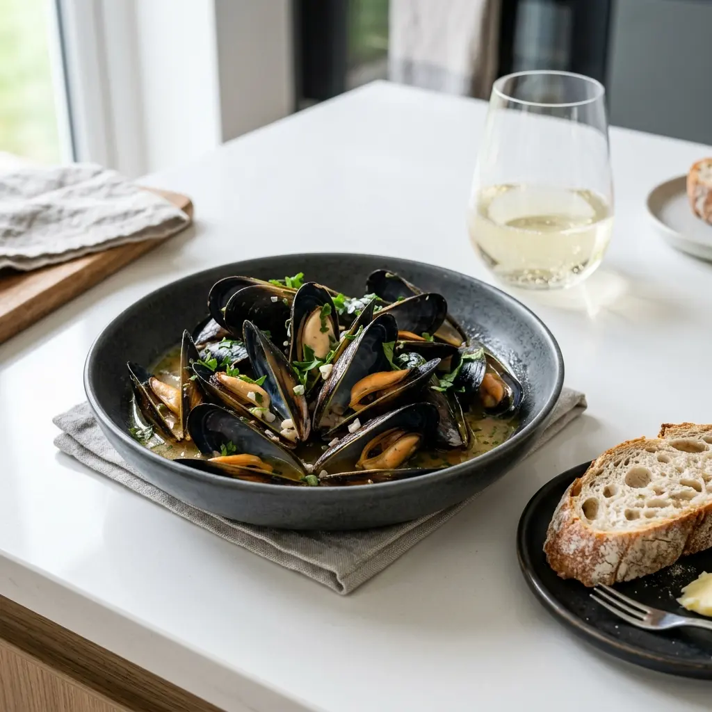 Foto del piatto pronto: Moules marinières