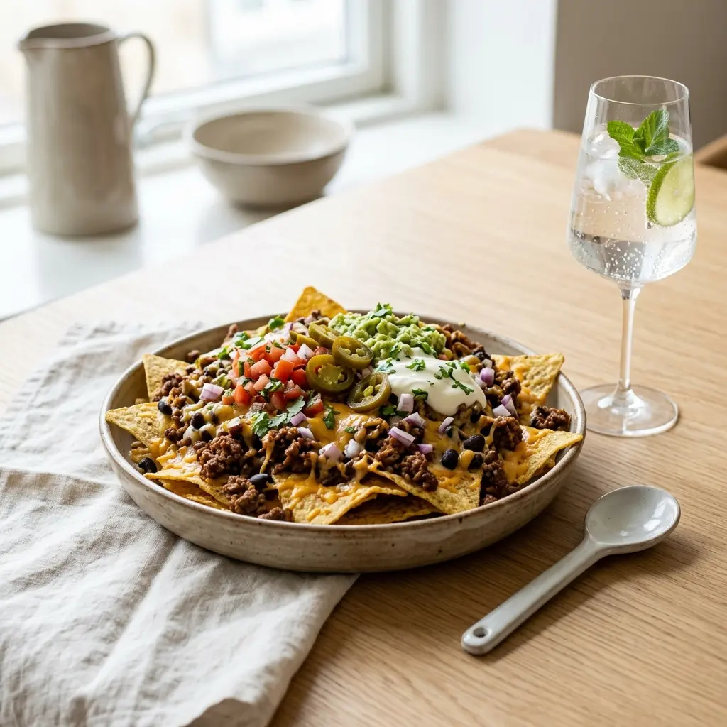 Foto del piatto pronto: Nachos con manzo