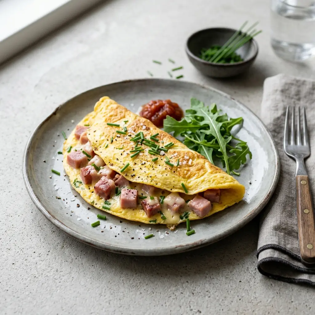 Foto del piatto pronto: Omelette con prosciutto