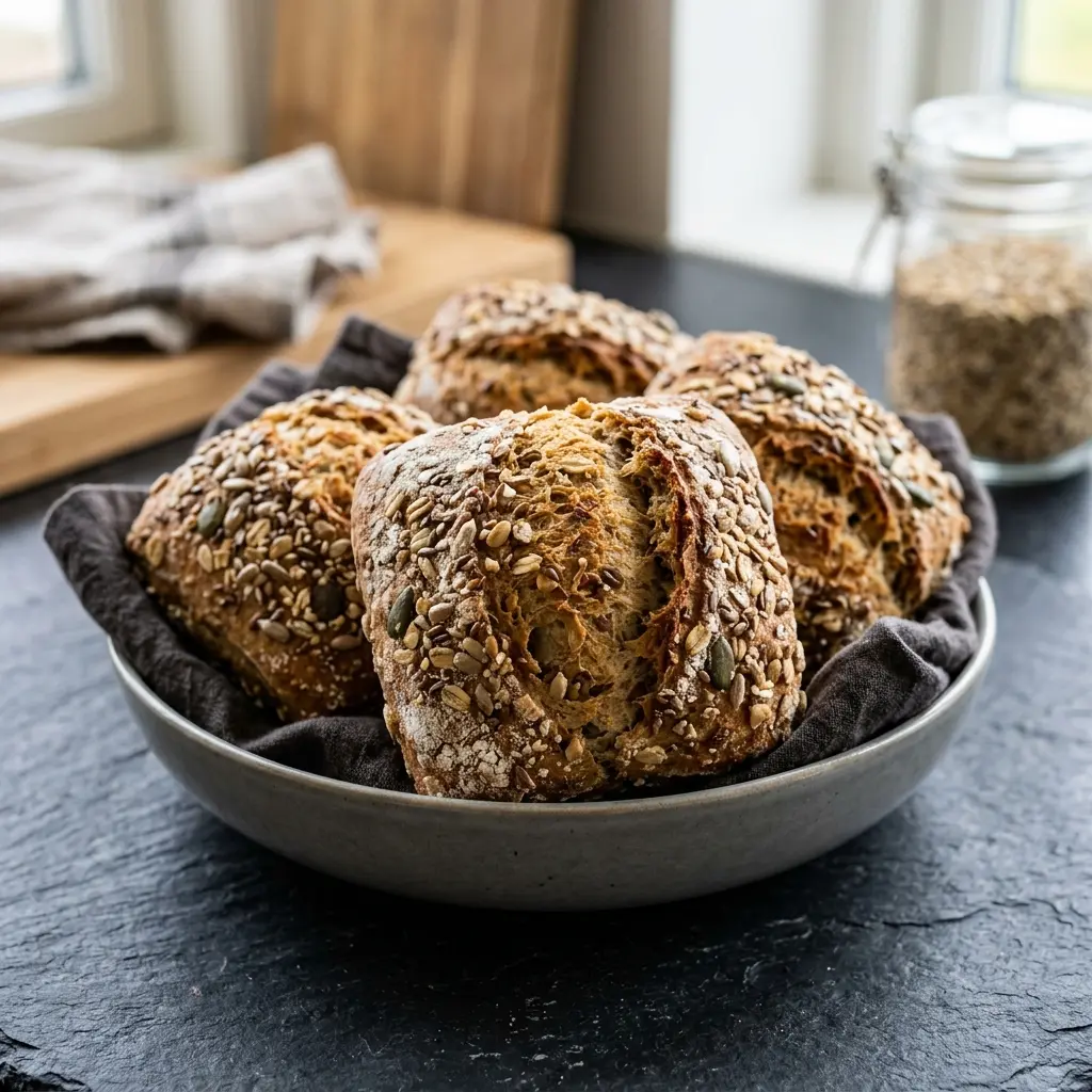 Foto del piatto pronto: Panini ai cinque cereali