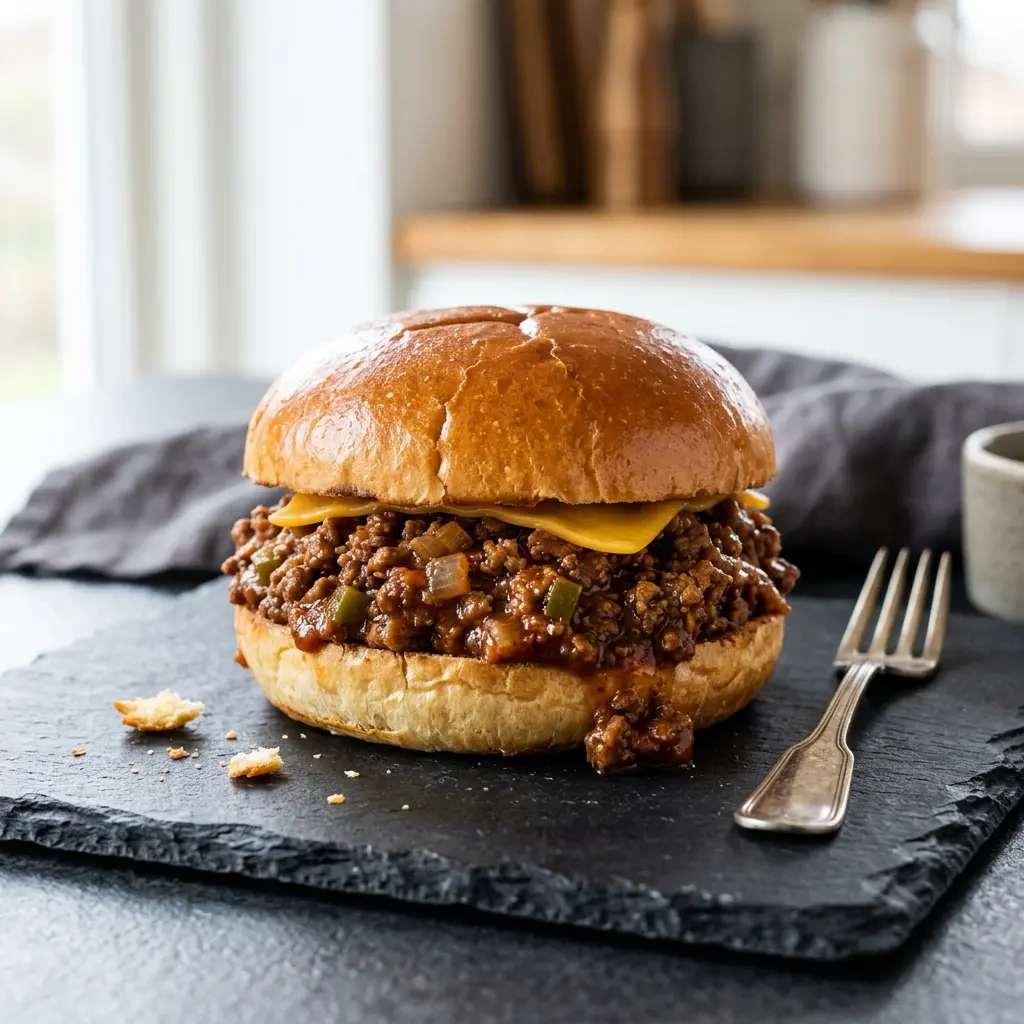 Foto del pane o prodotto da forno: Panino Sloppy Joe