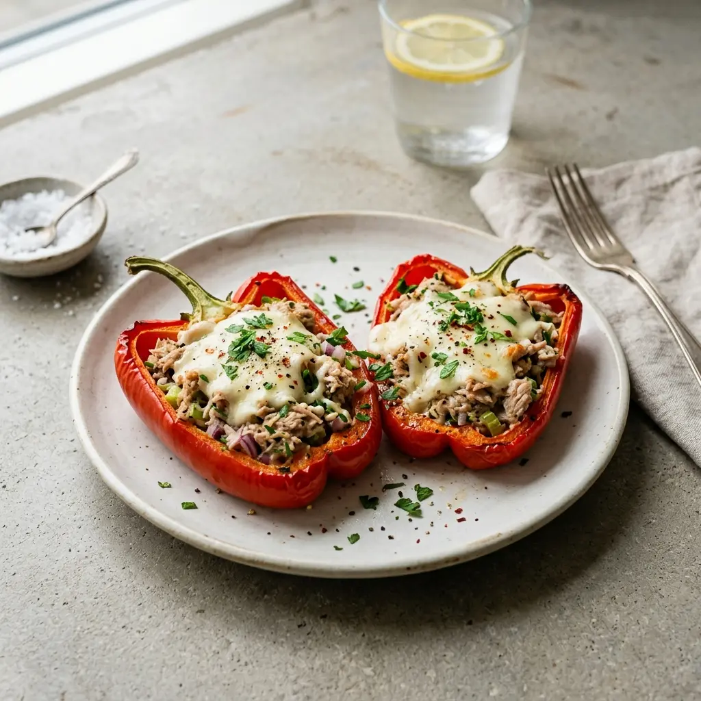 Foto del piatto pronto: Peperoni ripieni con tonno