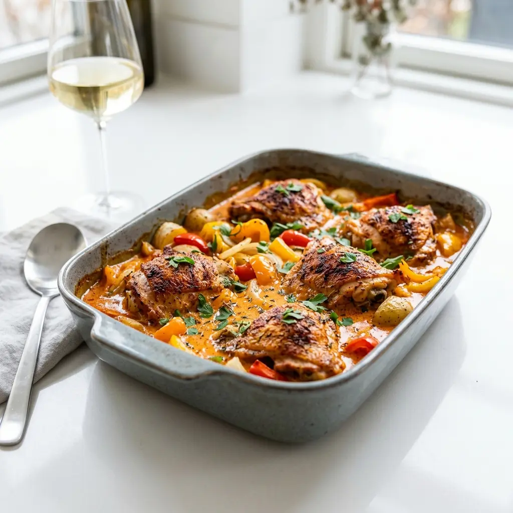 Foto del piatto pronto: Pollo al forno con paprika