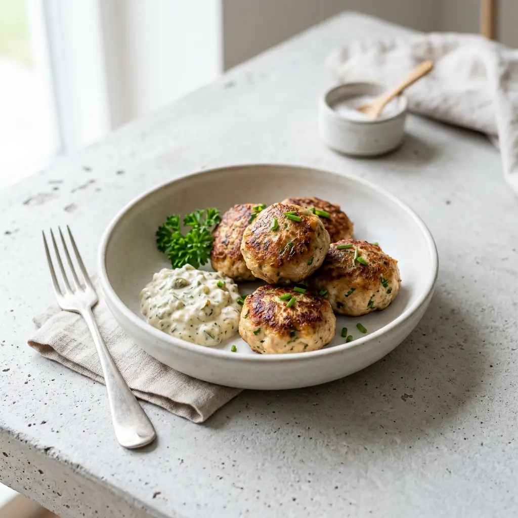 Foto del piatto pronto: Polpette di pollo fatte in casa