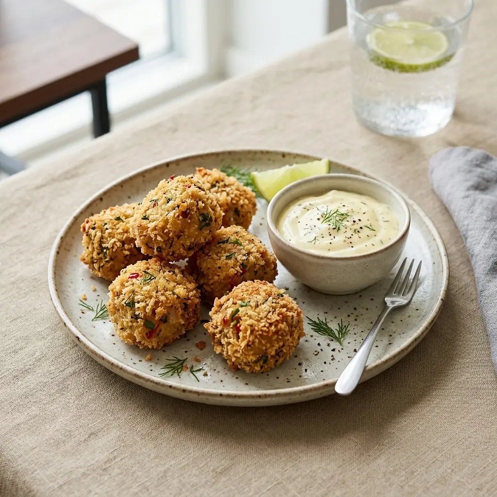 Foto del piatto pronto: Polpette di tonno croccanti