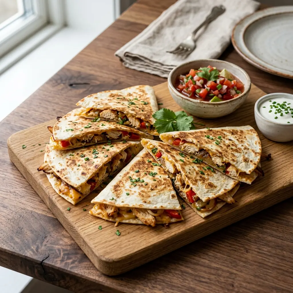 Foto del piatto pronto: Quesadillas con pollo