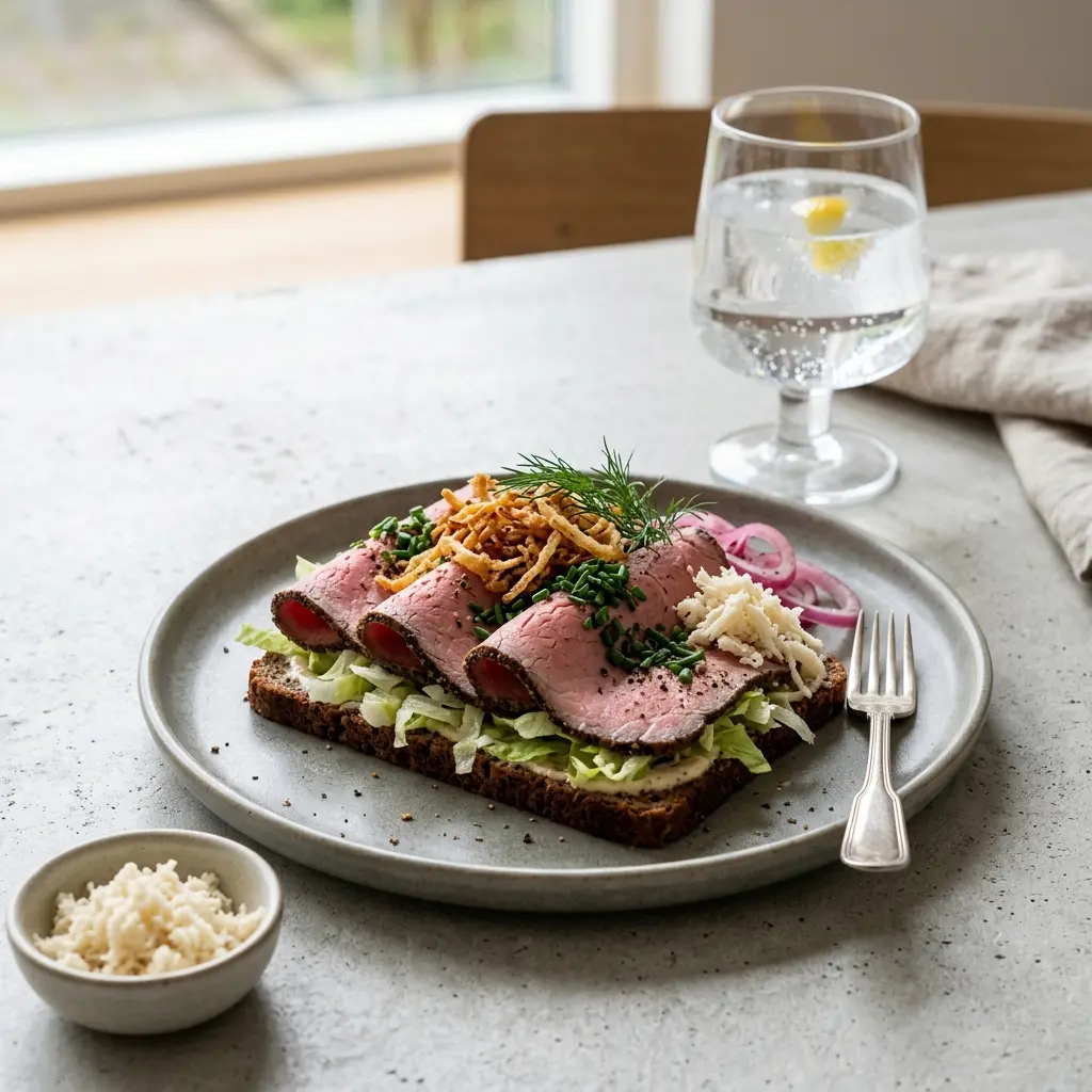 Foto del piatto pronto: Roast beef freddo per pranzo