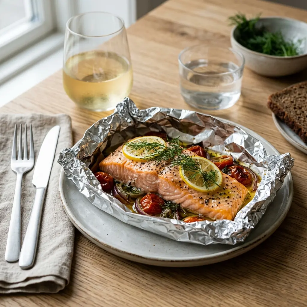 Foto del piatto pronto: Salmone al cartoccio