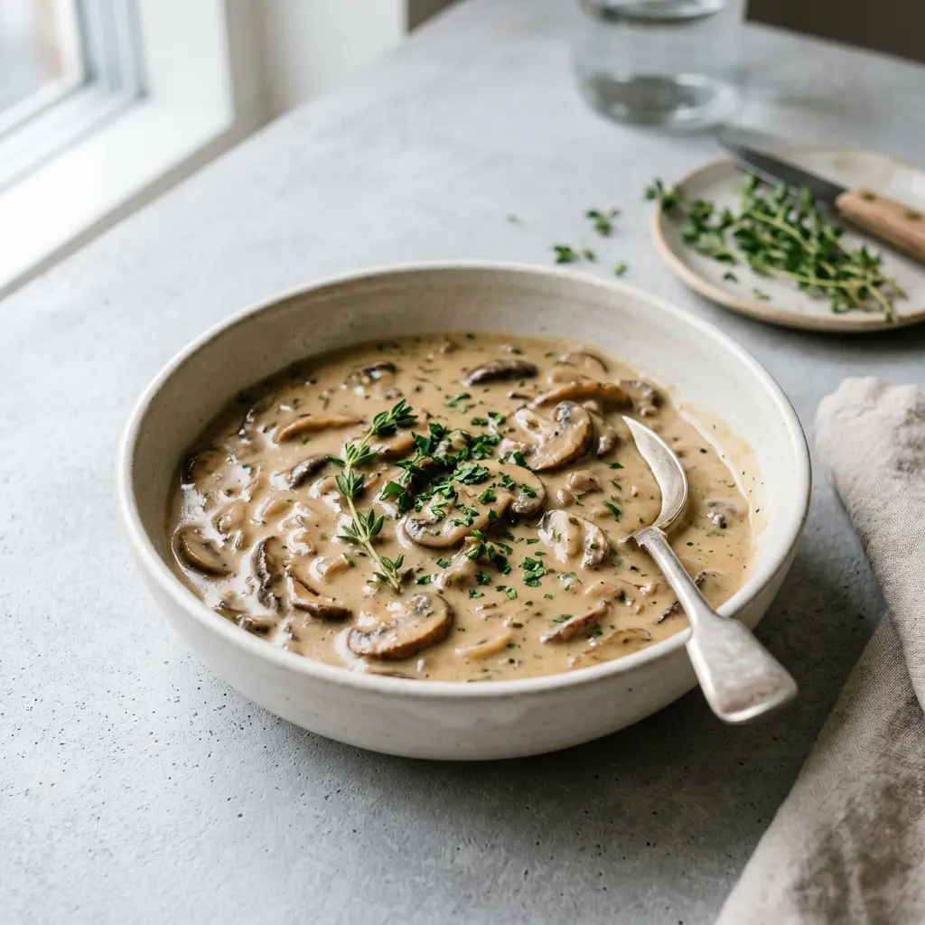 Foto della salsa, del dressing o del condimento: Salsa ai funghi