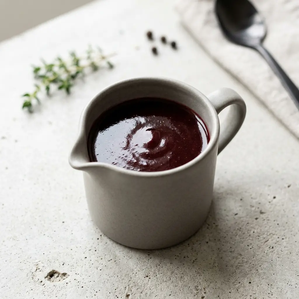 Foto della salsa, del dressing o del condimento: Salsa al vino rosso