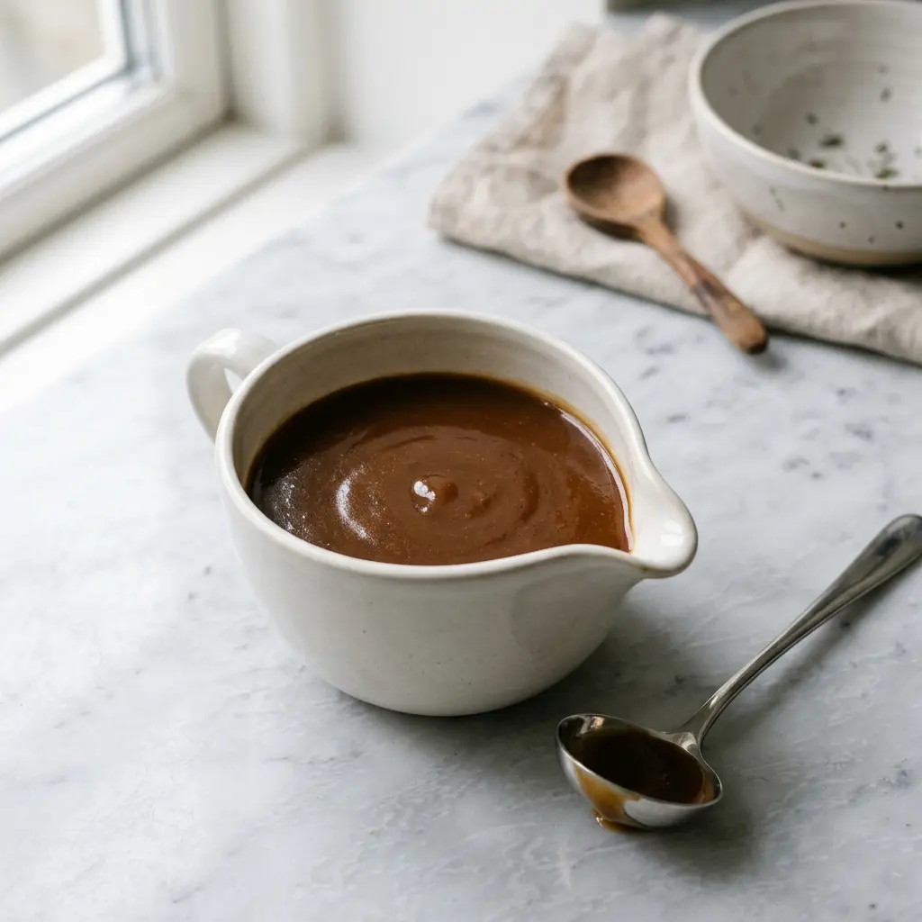 Foto della salsa, del dressing o del condimento: Salsa gravy