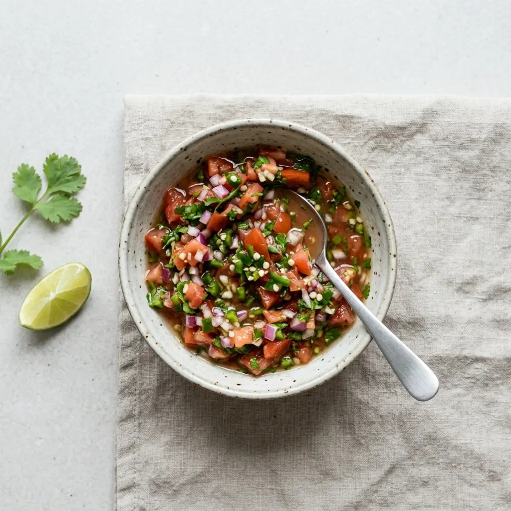 Foto della salsa, del dressing o del condimento: Salsa messicana fatta in casa