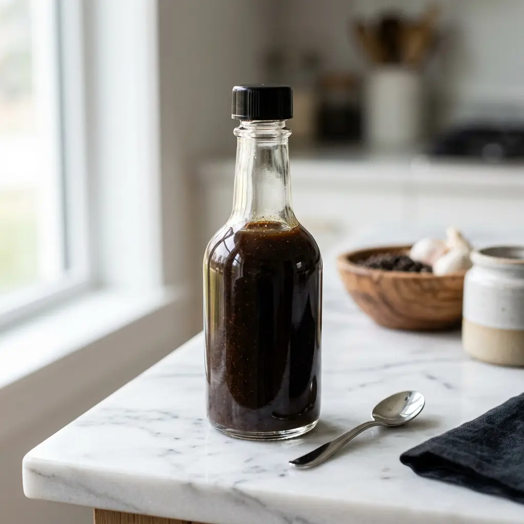 Foto della salsa, del dressing o del condimento: Salsa Worcestershire