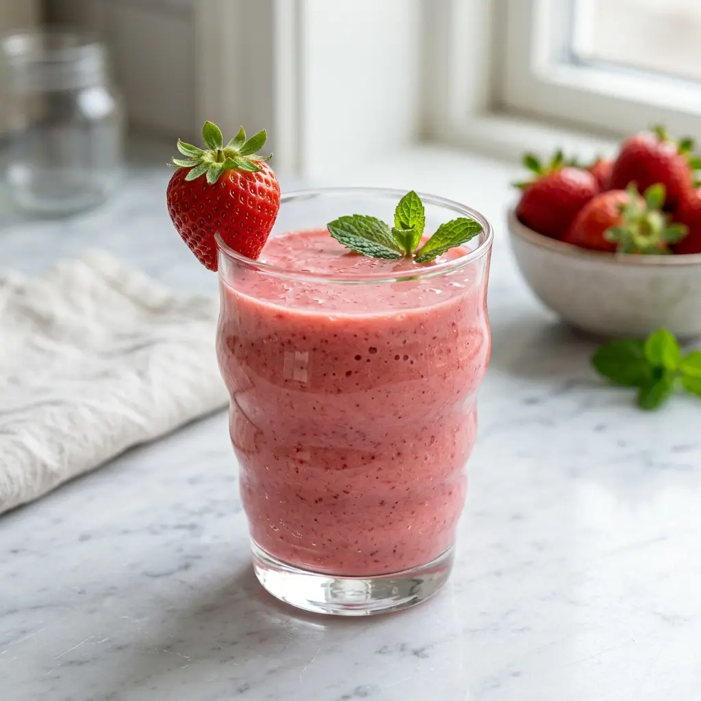 Foto della bevanda pronta: Smoothie alla fragola