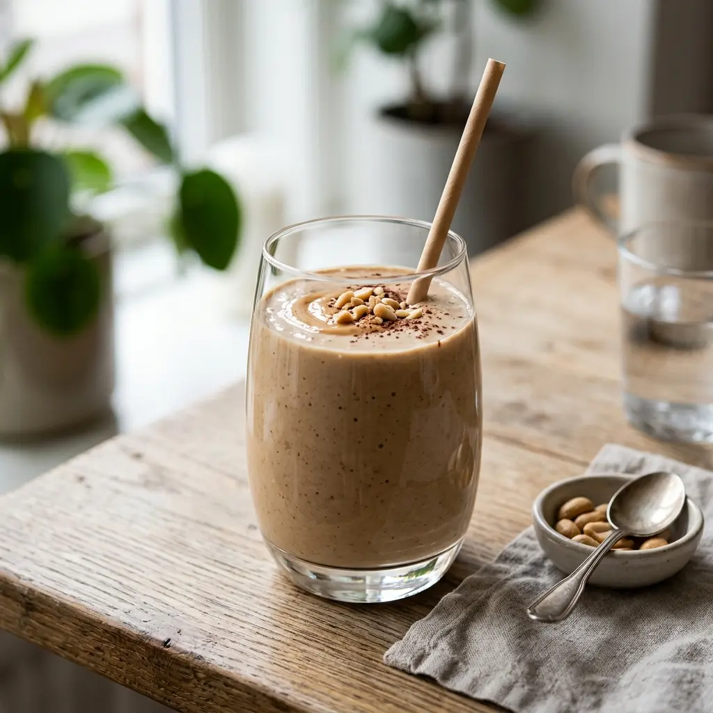 Foto della bevanda pronta: Smoothie con burro di arachidi