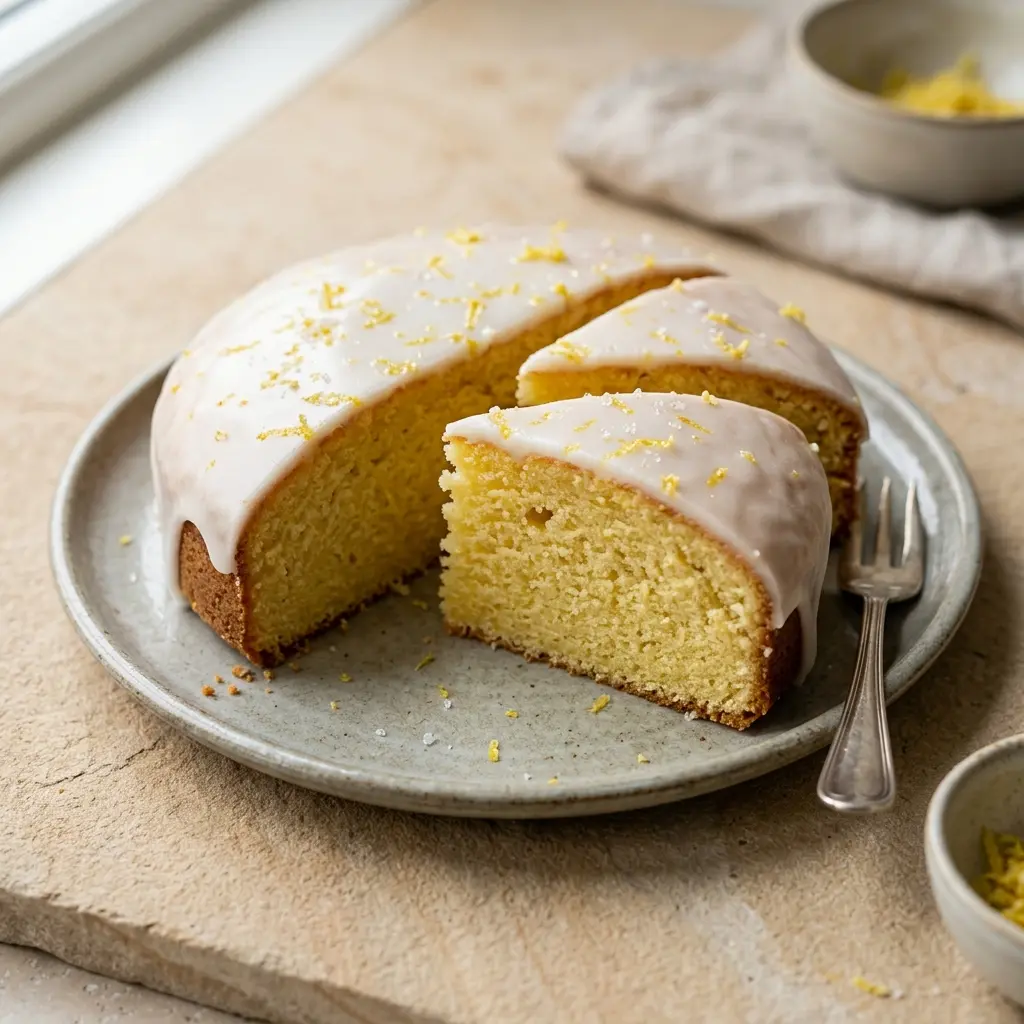 Foto del dessert pronto: Torta al limone fatta in casa