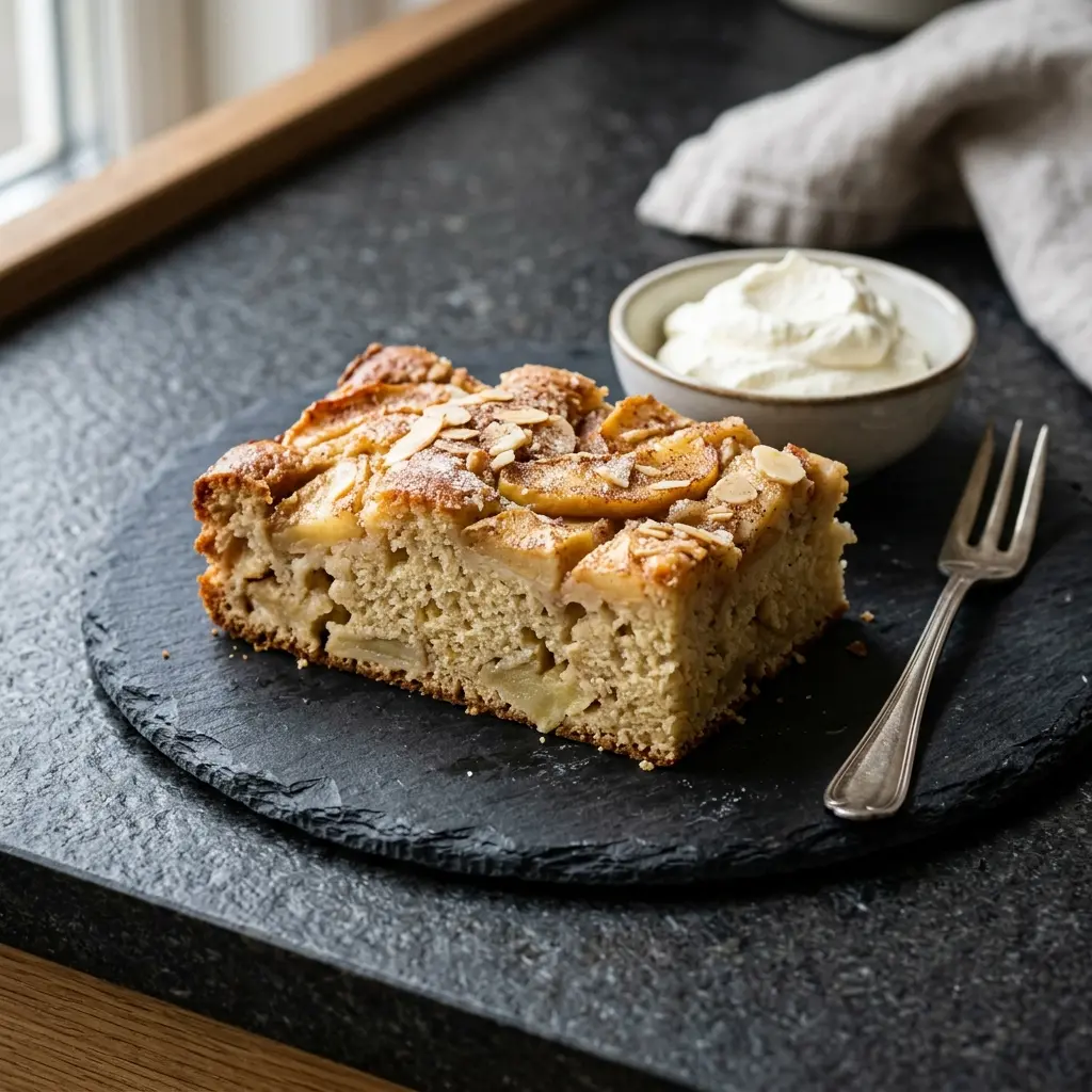 Foto del dessert pronto: Torta in teglia con mele