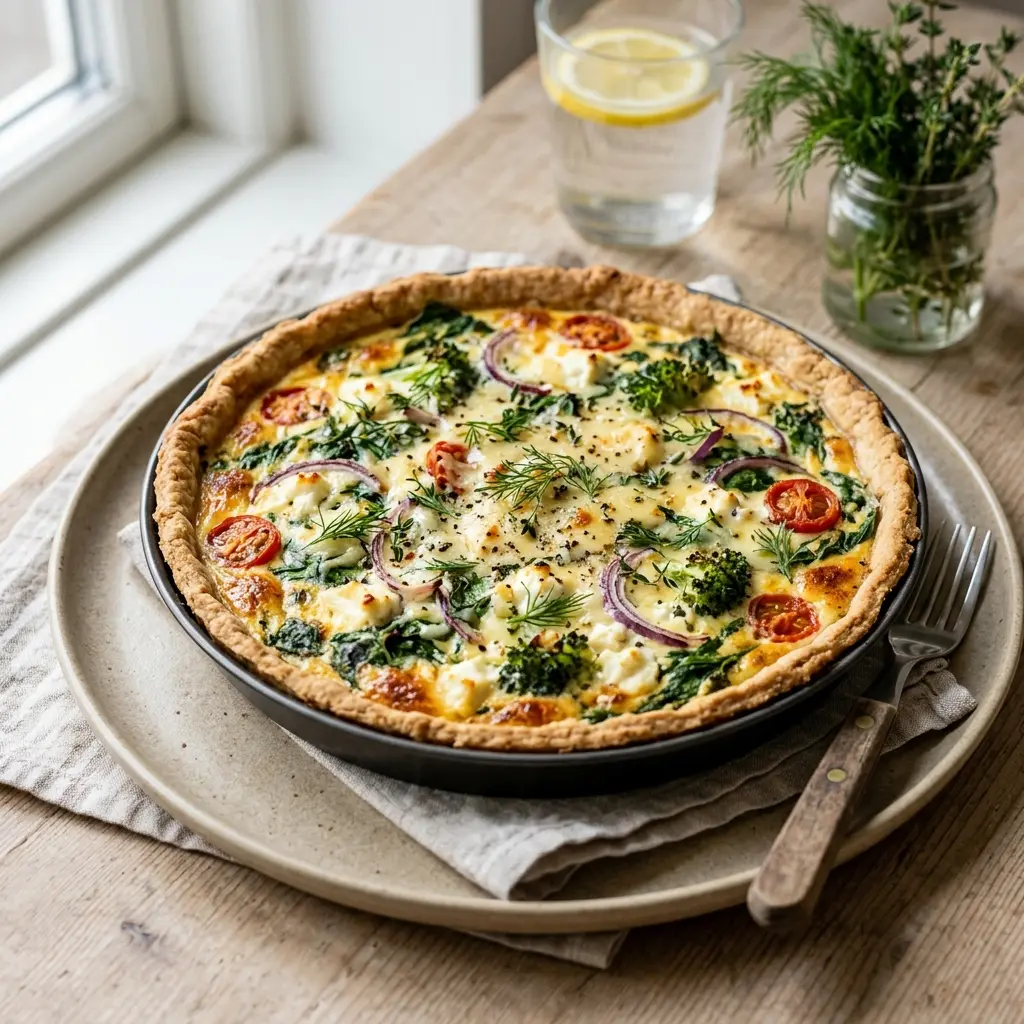 Foto della bevanda pronta: Torta salata con fiocchi di latte