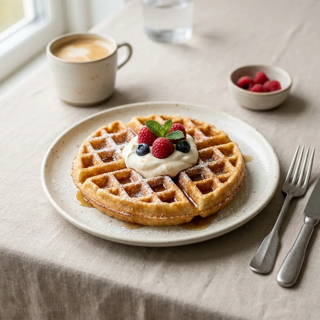 Foto del piatto pronto: Waffle belgi