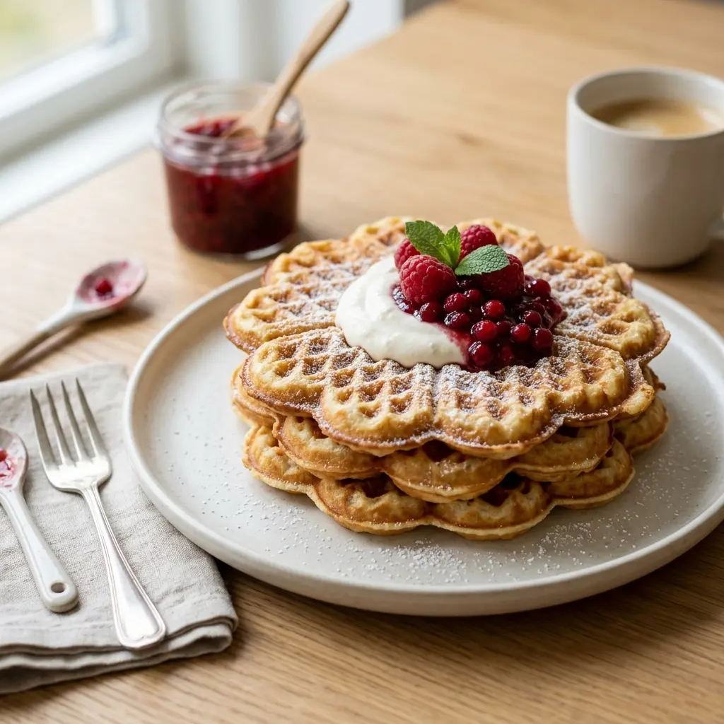 Foto del piatto pronto: Waffle fatto in casa