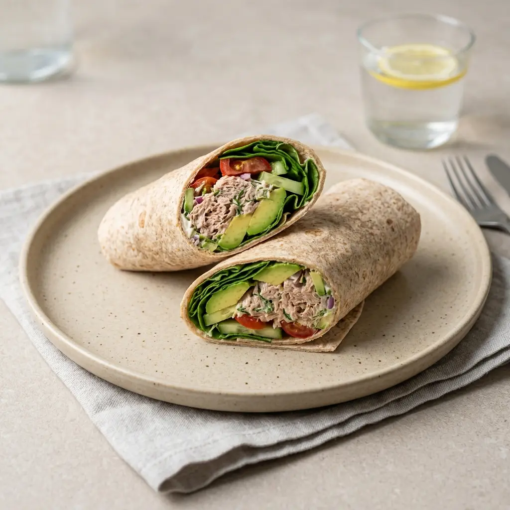 Foto del piatto pronto: Wrap al tonno con avocado