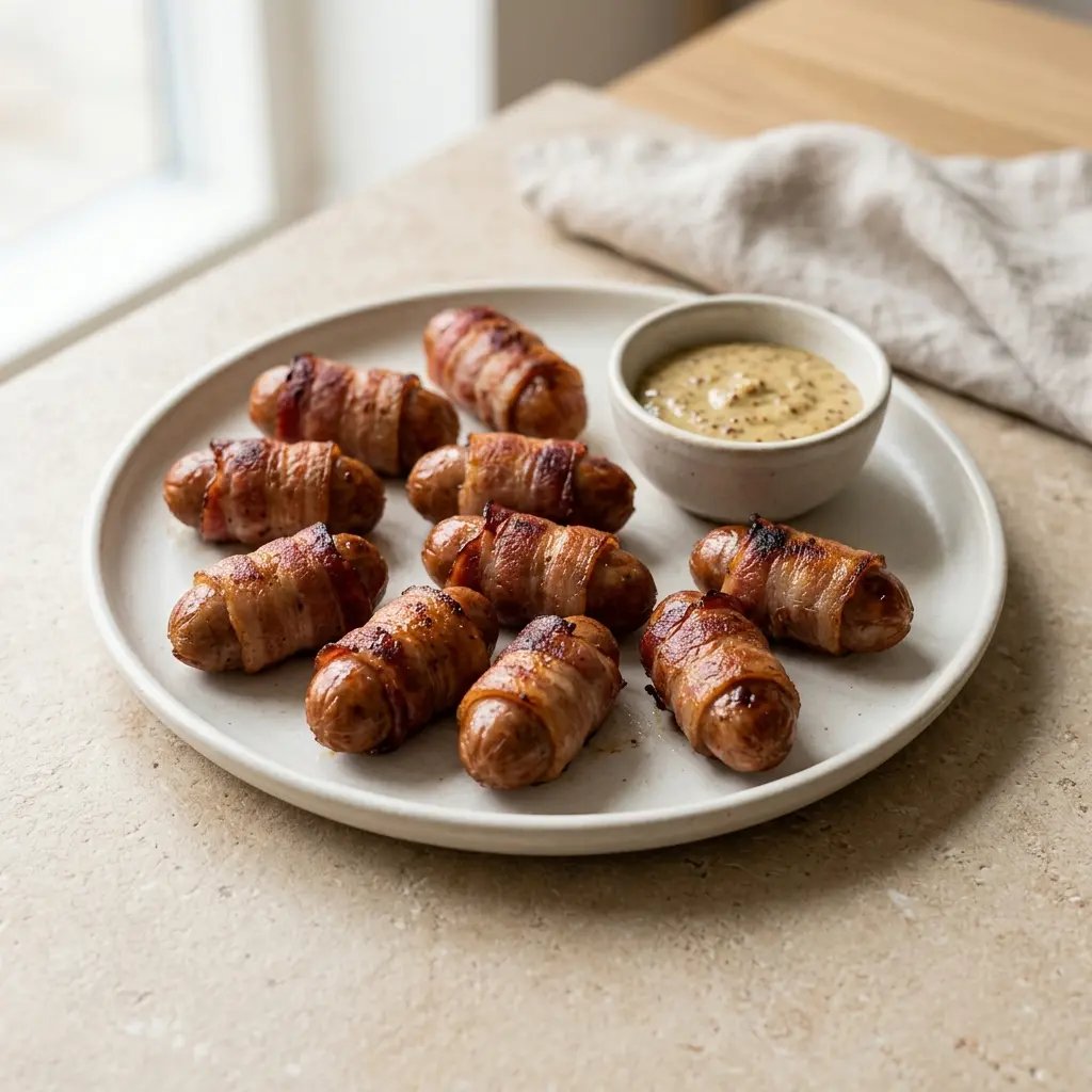 Foto del piatto pronto: Wurstel avvolti nel bacon