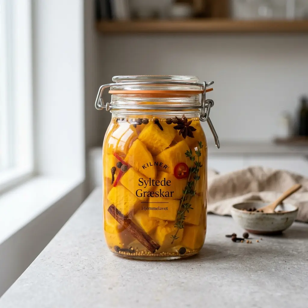 Foto della salsa, del dressing o del condimento: Zucca sottaceto