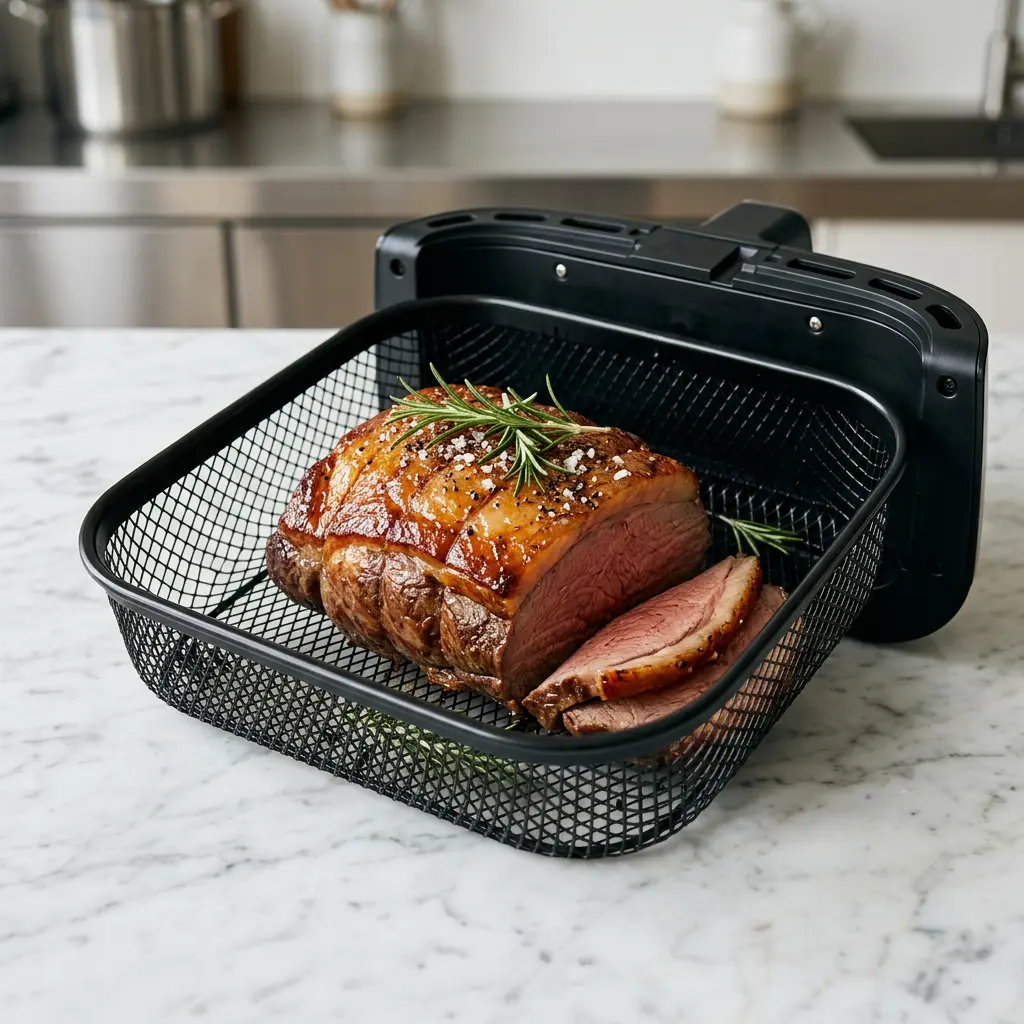 Foto di Arrosto di picanha in friggitrice ad aria pronta dalla friggitrice ad aria