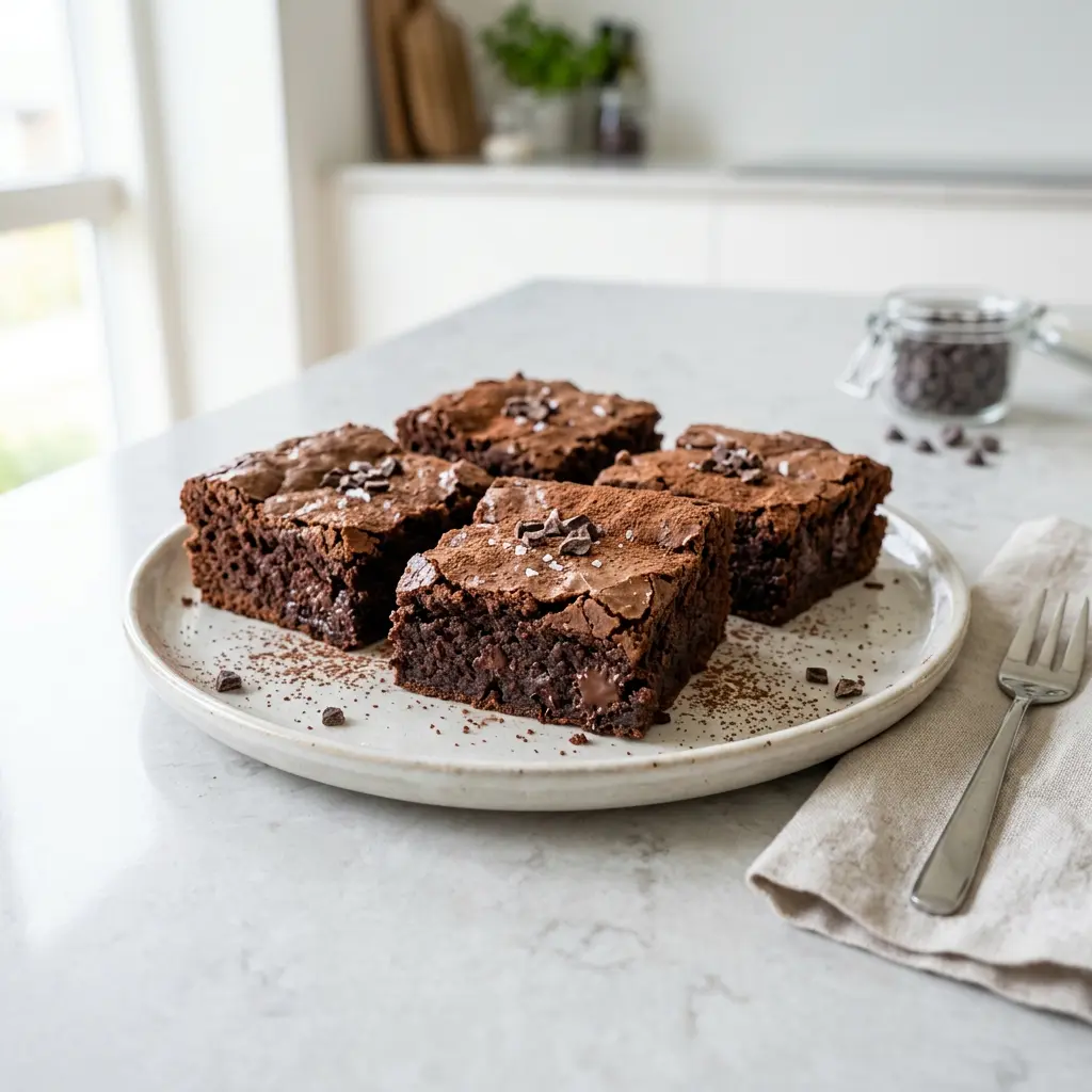 Foto di Brownies in friggitrice ad aria pronta dalla friggitrice ad aria