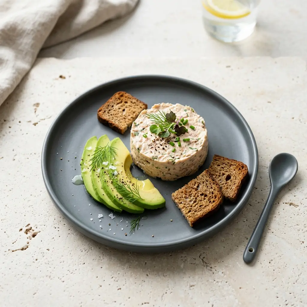 Foto del piatto pronto: Mousse di tonno con avocado